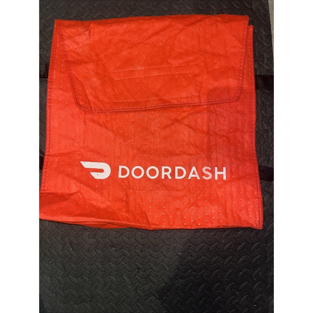 Used DOORDASH Thermal Insulated HOT/COLD Food Delivery Pizza Bag-FAST FOOD